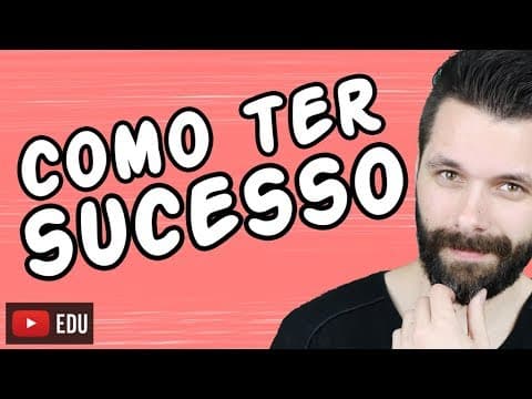 Thumbnail da aula: COMO TER SUCESSO - 4 PASSOS #dica | Biologia com Samuel Cunha