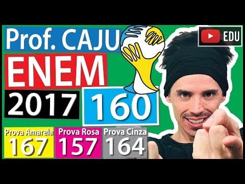 Thumbnail da aula: [ENEM 2017] 160 📘 ANÁLISE COMBINATÓRIA O comitê organizador da Copa do Mundo 2014 criou a logomarca