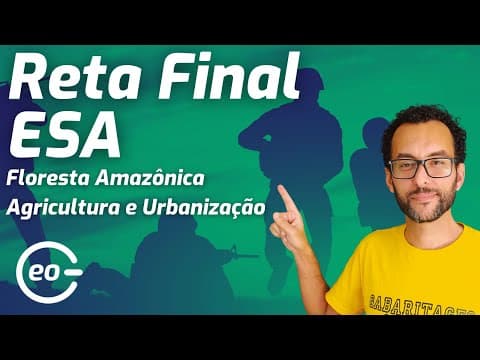 Thumbnail da aula: GEOGRAFIA PARA ESA | QUESTÕES | GEOGRAFIA DO BRASIL | AMAZÔNIA E URBANIZAÇÃO|