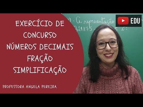 Thumbnail da aula: Subtração de Números Decimais - Exercício de Concurso - Professora Angela