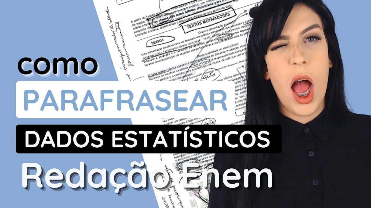 Thumbnail: Paráfrase de dados estatísticos na redação do Enem