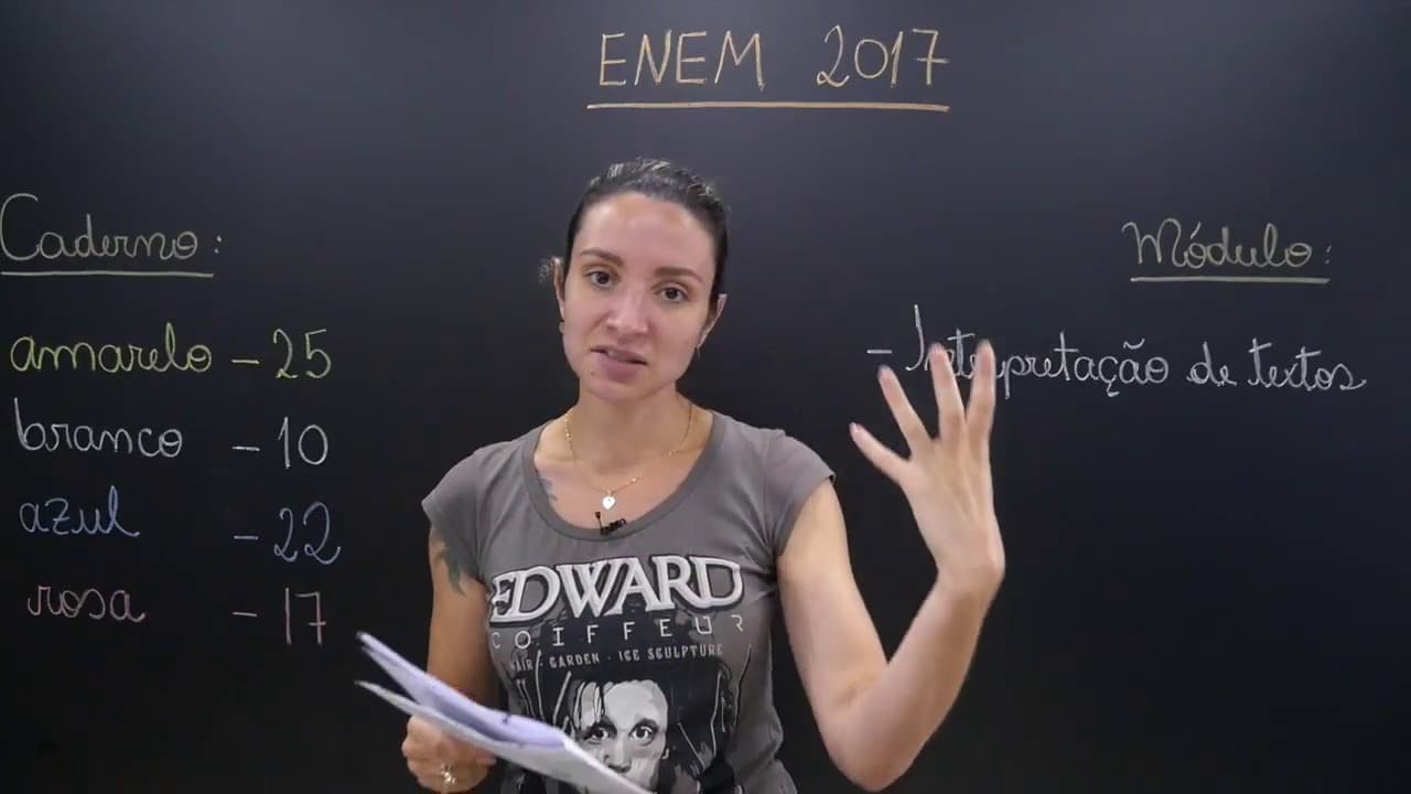 Thumbnail: ENEM 2017 - Questão 25 de Linguagens (Caderno Amarelo)