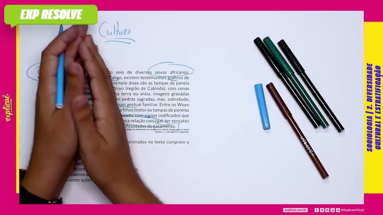 Thumbnail: NO SEIO DE DIVERSOS POVOS AFRICANOS, NOMEADAMENTE NO(...) | DIVERSIDADE CULTURAL E ESTRATIFICAÇÃO