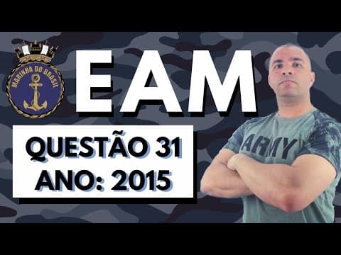 Thumbnail da aula: [EAM 2015/Q31] O ar atmosférico é formado por uma mistura de gases, vapor de água, micróbios e