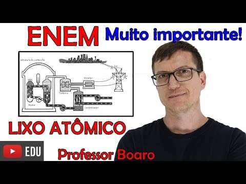Thumbnail da aula: ENEM - LIXO ATÔMICO - Questão muuuito importante!!! - Professor Boaro