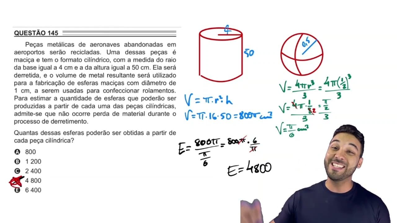Thumbnail: QUESTÃO 145 ENEM 2022 - PROVA CINZA | MATEMÁTICA COM LIMA