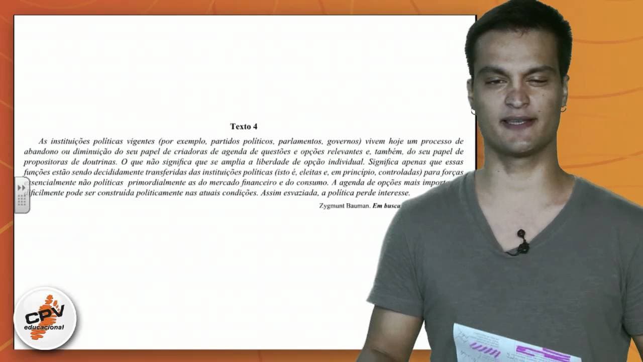Thumbnail: Redação - Fuvest 2012 - 2ª fase - 1º dia
