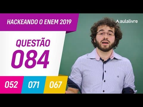 Thumbnail da aula: Enem 2019 | Sociologia: capitalismo e trabalho | Questão 84 (branco)