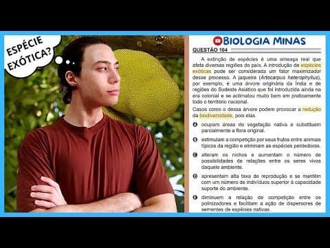 Thumbnail da aula: [ENEM 2022] 104 📒EXTINÇÃO DE ESPÉCIES A extinção de espécies é uma ameaça real que afeta diversas