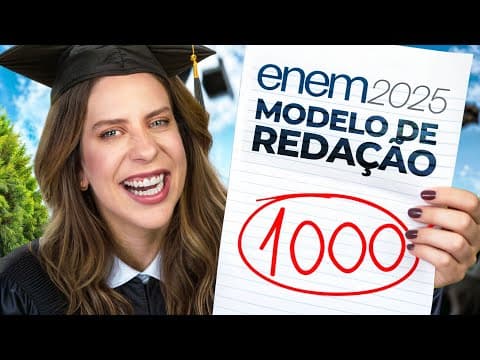 Thumbnail da aula: Estude Este Modelo de Redação, Tire Nota 1000 no Enem