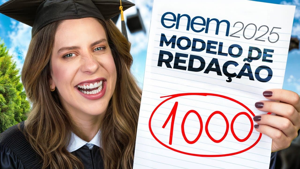 Thumbnail: Estude Este Modelo de Redação, Tire Nota 1000 no Enem