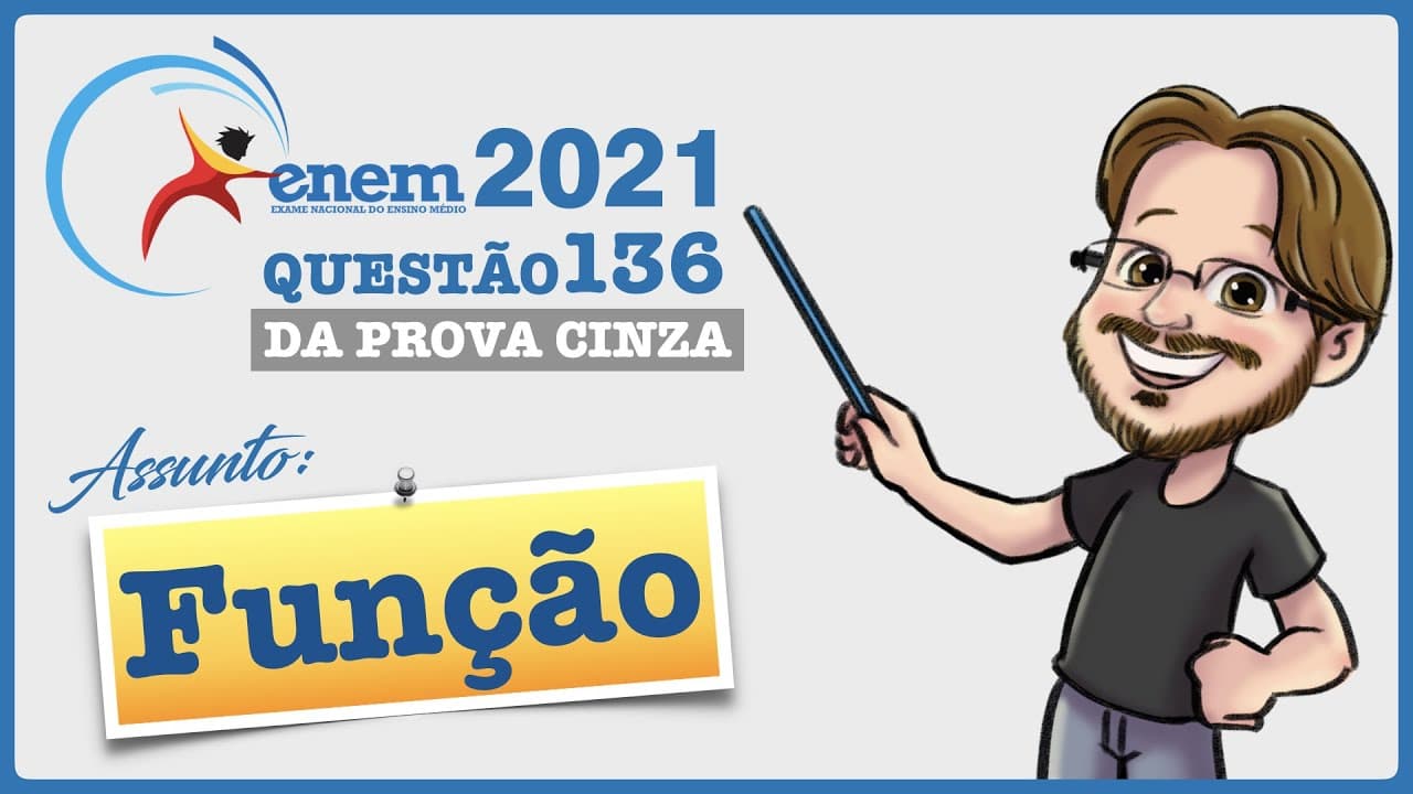 Thumbnail: ENEM 2021 || Função || O administrador de um teatro percebeu que, com o ingresso do evento a