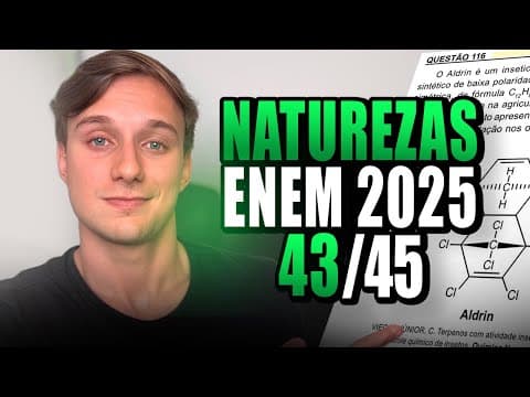 Thumbnail da aula: QUESTÕES de CIÊNCIAS DA NATUREZA que SEMPRE CAEM no ENEM!