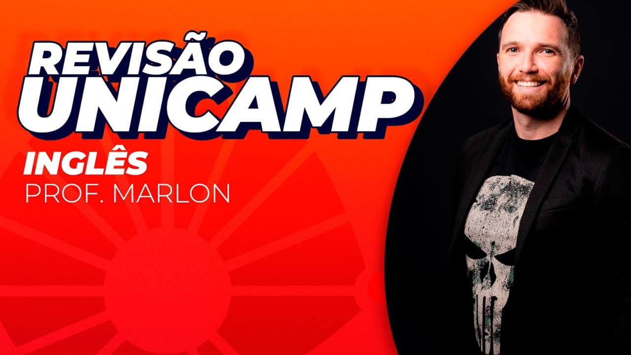 Thumbnail: REVISÃO UNICAMP - INGLÊS - PROF. MARLON