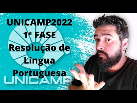 Thumbnail da aula: Vestibular UNICAMP 2022 - 1ª fase - RESOLUÇÃO COMENTADA