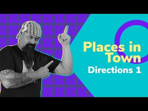Thumbnail da aula: Places in Town - Directions 1 | Inglês 2.0 | Aula #99