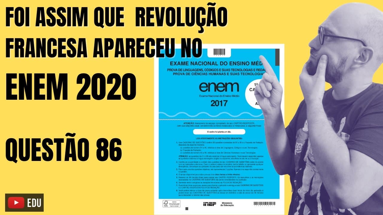 Thumbnail: QUESTÃO 86 CADERNO AZUL | ENEM 2020 | HISTÓRIA