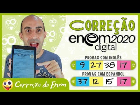 Thumbnail da aula: [CORREÇÃO DO ENEM] Questão 9 - Enem 2020 digital - Prova azul (inglês) ▷ Em Forma