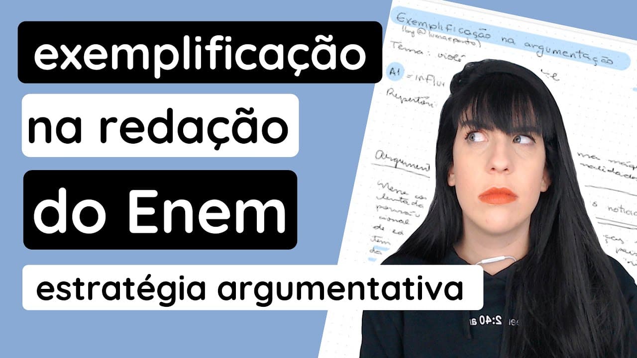 Thumbnail: Como usar exemplificação na redação do Enem