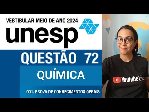 Thumbnail da aula: UNESP meio do ano 2024 QUÍMICA - QUESTÃO 72- Três pregos de ferro iguais foram imersos, separadam