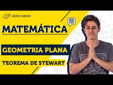 Thumbnail da aula: Geometria Plana: Teorema de STEWART (Vale p/ QUALQUER triângulo!) | Aula de Matemática