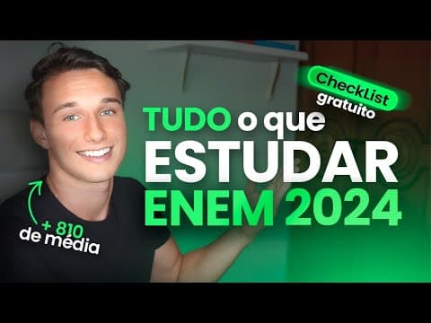 Thumbnail da aula: ✅ O QUE ESTUDAR PARA O ENEM 2024 (COMPLETO)