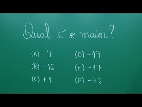 Thumbnail da aula: RETA NUMÉRICA COM NÚMEROS INTEIROS - Professora Angela Matemática