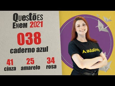 Thumbnail da aula: ENEM 2021 | EU LÍRICO | QUESTÃO 38
