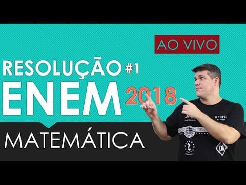 Thumbnail da aula: Resolução Enem Matemática 2018 (136 a 145)