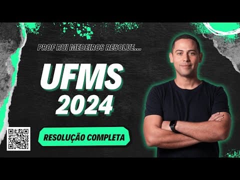Thumbnail da aula: UFMS 2024 | QUÍMICA | Resolução COMPLETA | Prof. Rui Medeiros