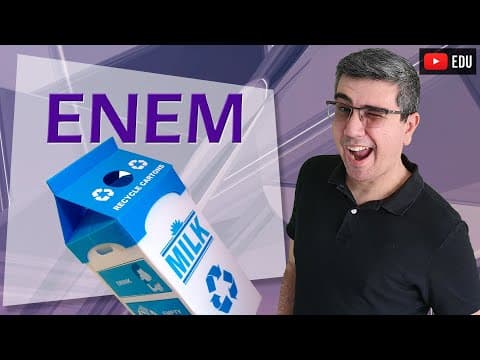 Thumbnail da aula: Enem digital 2020 e o leite UHT de caixinha