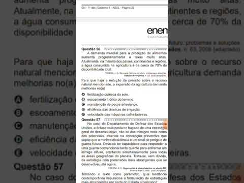 Thumbnail da aula: Revisão Enem 2022 Humanas 📚💖🤓/Questão 56 Enem 2020 caderno Azul 📚 Humanas 1 apli