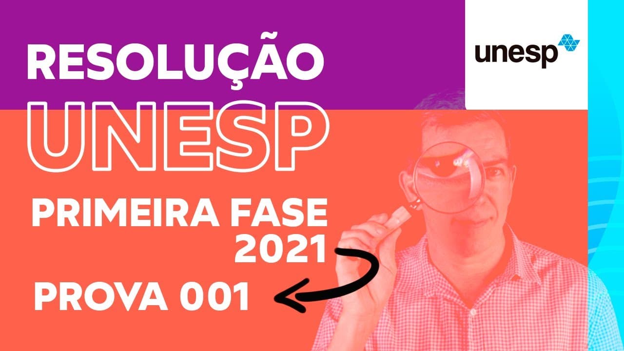 Thumbnail: UNESP Primeira Fase 2021 - Prova 1 | Professor Pinguim
