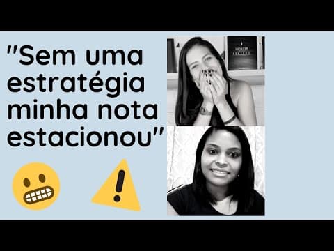 Thumbnail da aula: Sem método, a nota da redação não sobe