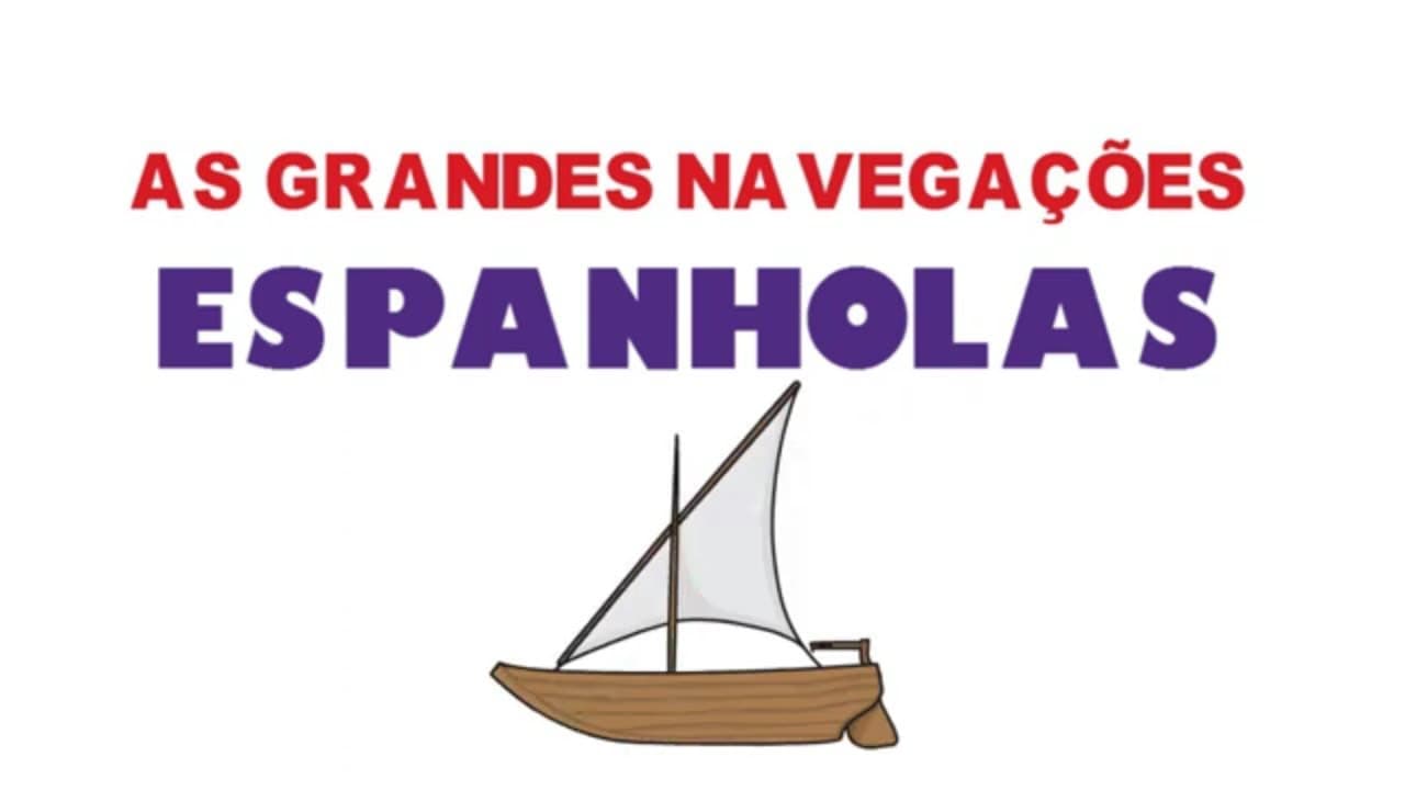 Thumbnail: AS GRANDES NAVEGAÇÕES ESPANHOLAS - Aula Didática em Desenhos