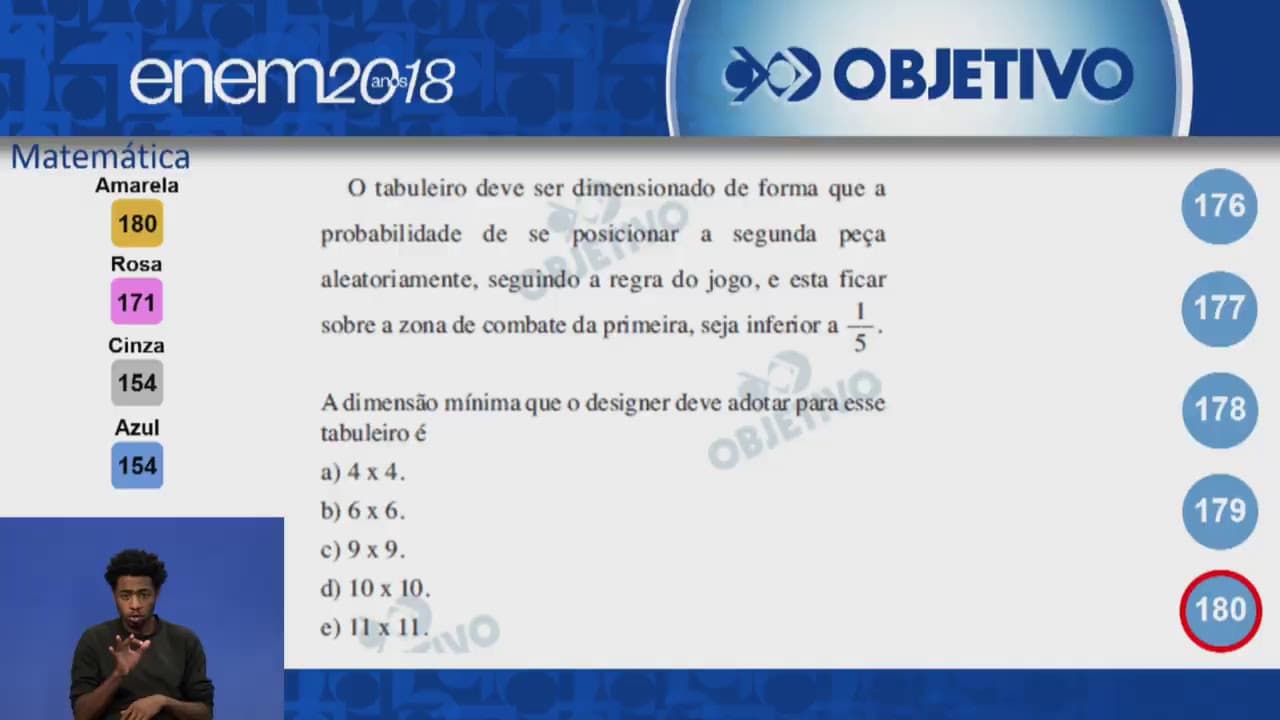 Thumbnail: Objetivo Oficial - Resolução Comentada - Matemática - ENEM 2º Dia