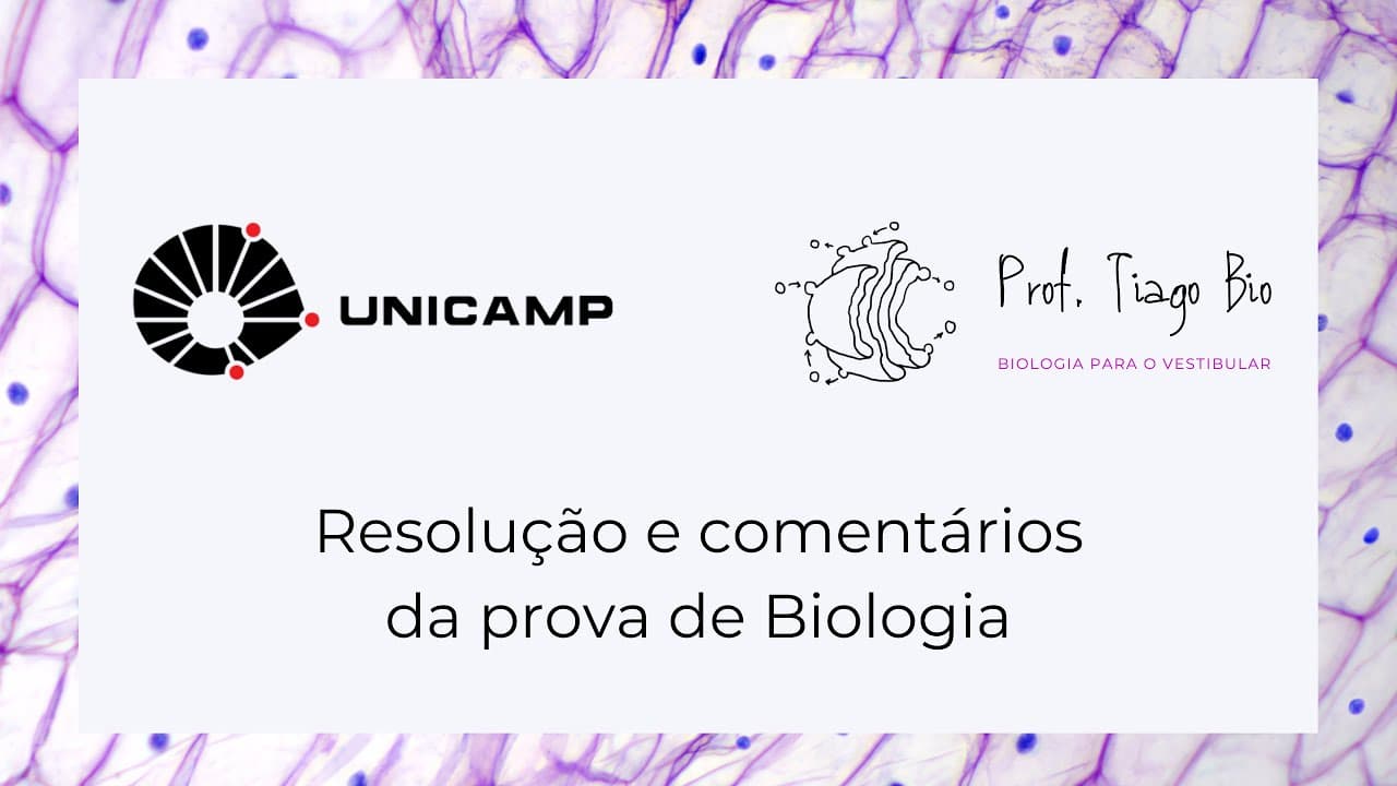 Thumbnail: Resolução Biologia UNICAMP 2021 - 06/01/2021