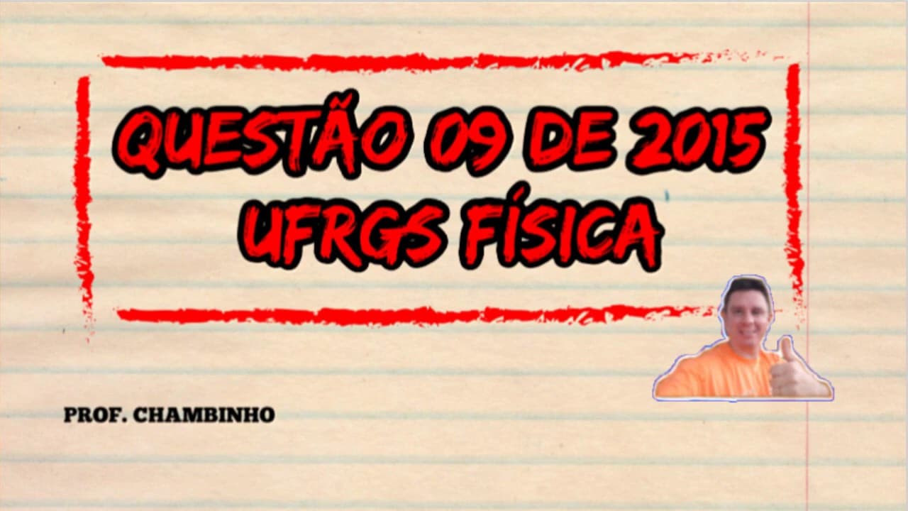 Thumbnail: QUESTÃO 09 UFRGS 2015 FÍSICA - Observe o sistema formado por um bloco de massa m comprimindo uma