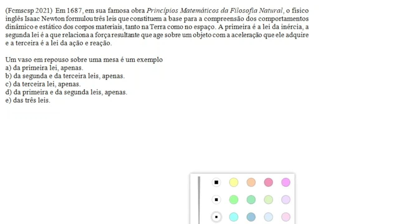 Thumbnail: Leis de Newton I