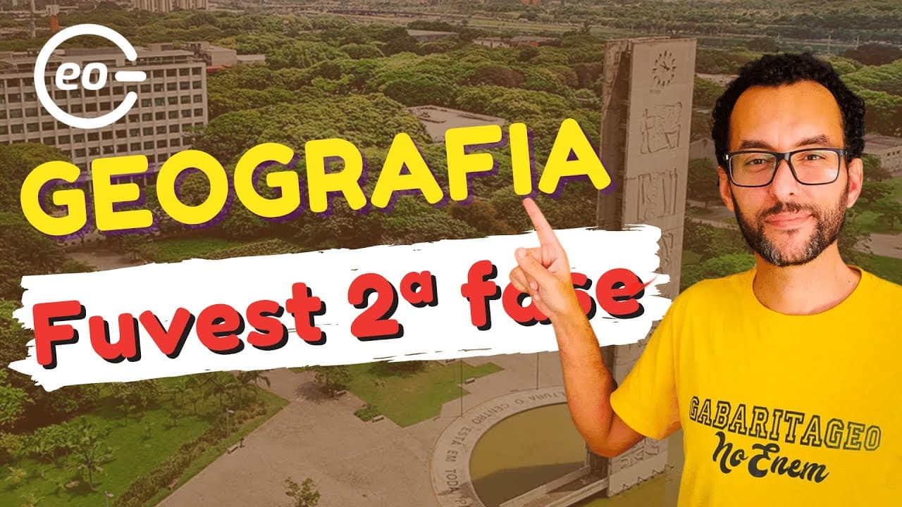 Thumbnail: REVISÃO FUVEST 2ª FASE | GEOGRAFIA | GABARITAGEO