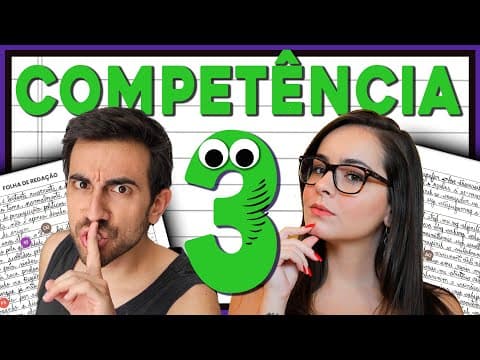 Thumbnail da aula: ✍️ A COMPETÊNCIA MAIS DIFÍCIL DA REDAÇÃO DO ENEM!! (com Poxalulu)
