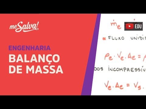 Thumbnail da aula: Me Salva! EMV02 - Balanço de Massa - Estado Estacionário - Termodinâmica