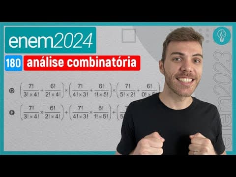 Thumbnail da aula: Um hospital tem 7 médicos cardiologistas e 6 médicos neurologistas em seu - ANÁLISE COMBINATÓRIA