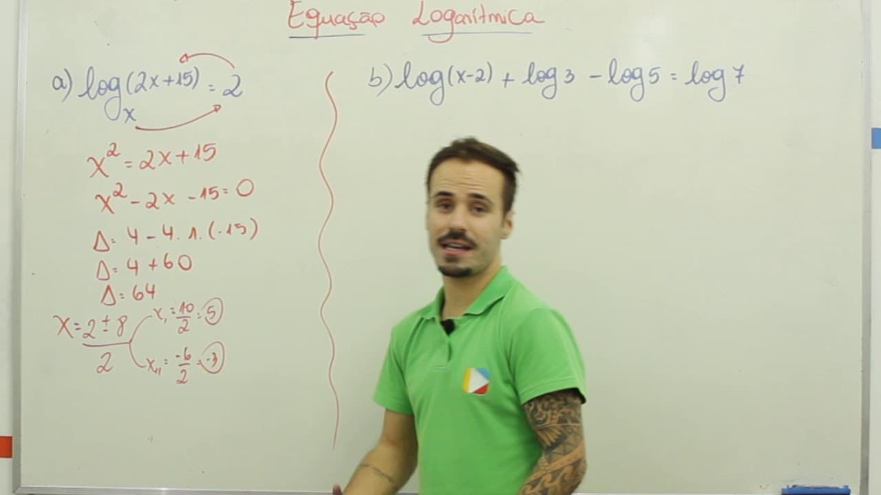 Thumbnail: Matemática -  Equações Logarítmicas