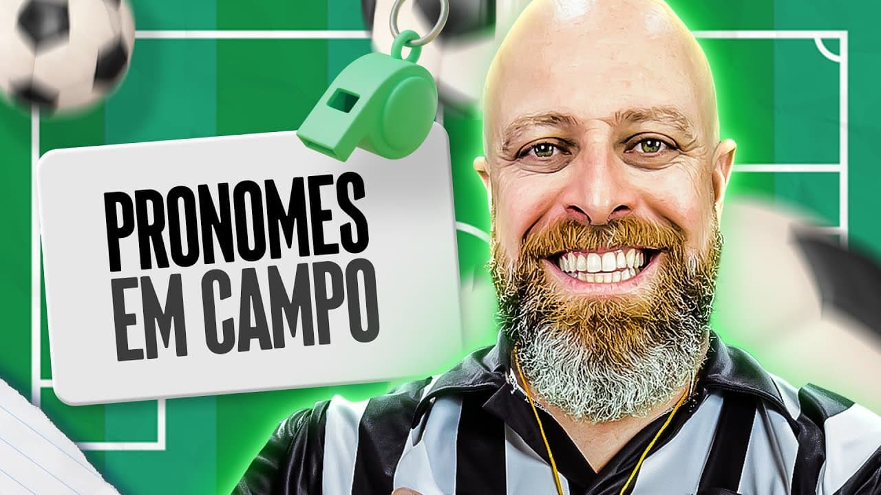 Thumbnail: NUNCA MAIS ESQUEÇA OS PRONOMES com ESSE VÍDEO | Professor Noslen