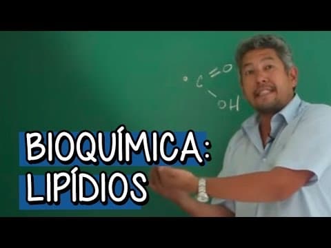 Thumbnail da aula: LIPÍDIOS: O QUE SÃO, FUNÇÃO E CLASSIFICAÇÃO | BIOQUÍMICA