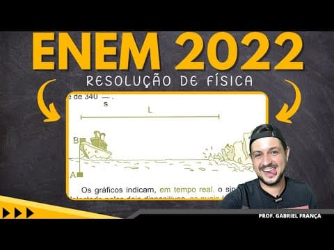 Thumbnail da aula: Enem 2022 - CINEMÁTICA -  O sinal sonoro oriundo da queda de um grande bloco de gelo de uma