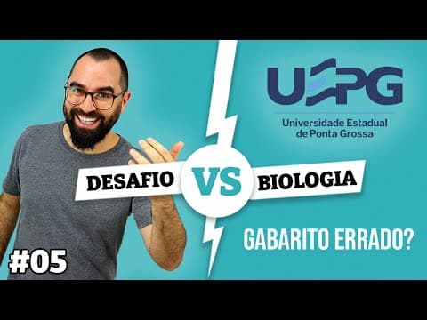 Thumbnail da aula: Gabarito errado na UEPG? - Desafio Biologia - Origem da Vida | Prof. Biologia