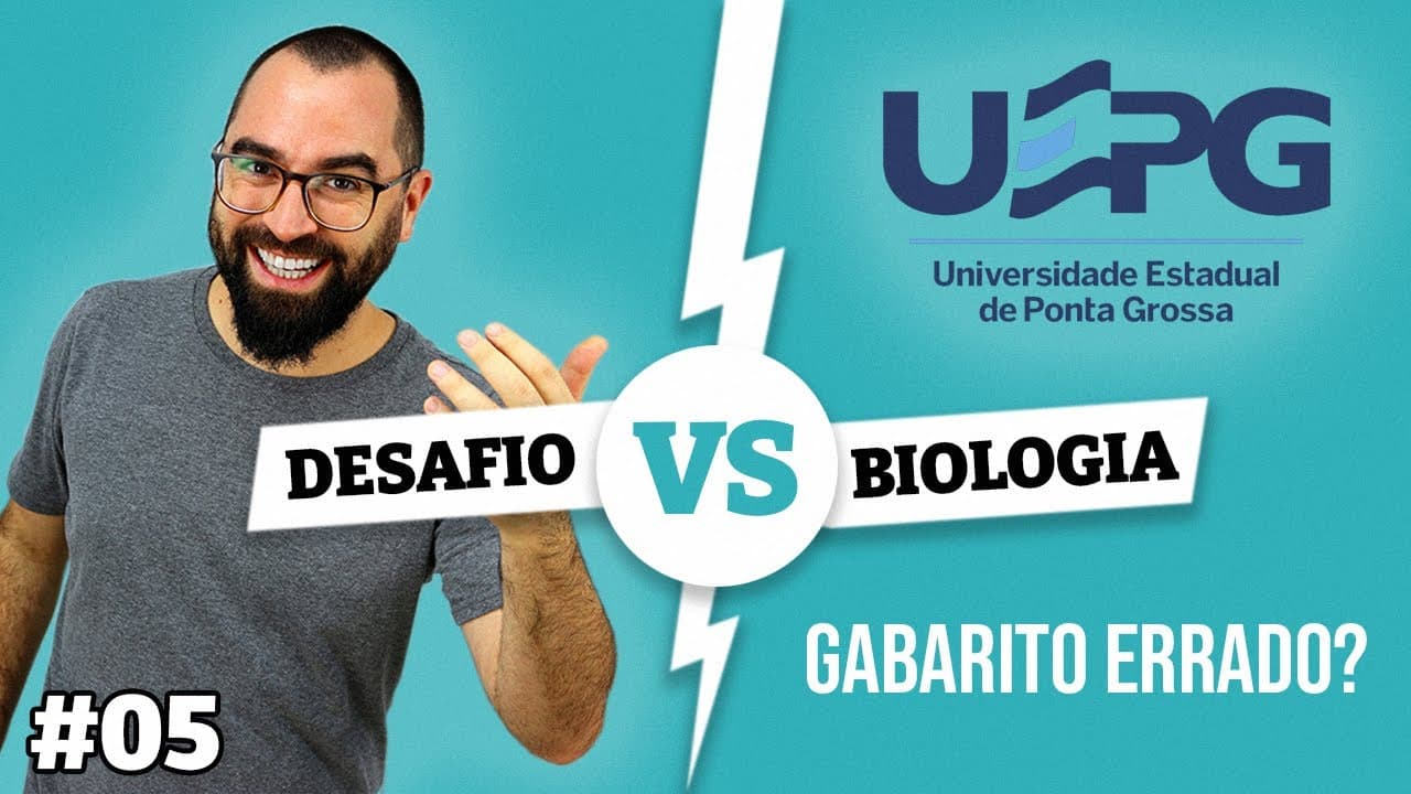 Thumbnail: Gabarito errado na UEPG? - Desafio Biologia - Origem da Vida | Prof. Biologia
