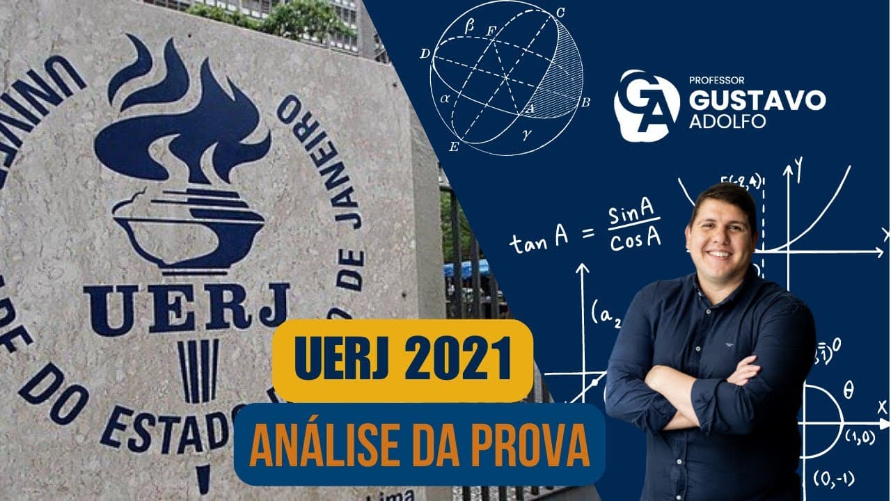 Thumbnail: UERJ 2021 | Matemática | Análise da prova